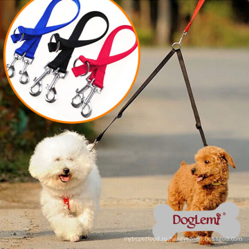 Функциональные Doglemi Открытый Оптовая продажа Бесплатная доставка двухстороннее двойного нейлона Pet собаки поводок Муфта прогулка 2 собаки 1 свинец нейлон 3 цвета